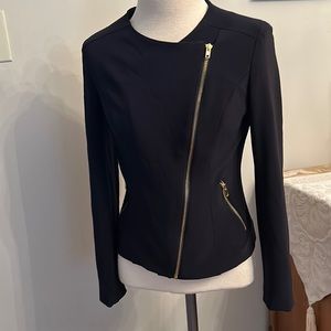 Boston Proper size 4 black jacket with zippers